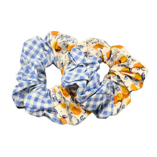 Gingham super scrunchies