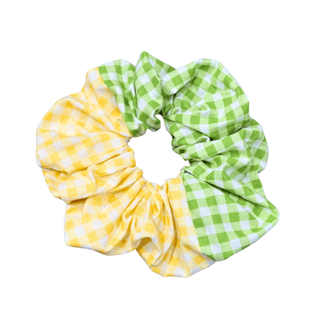 Gingham super scrunchies