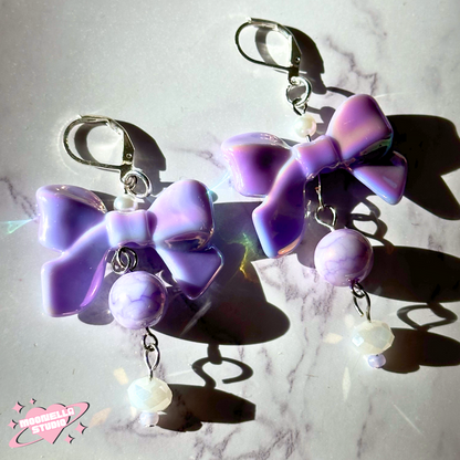 Coquette dangle earrings